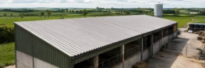 Хвилясті фіброцементні листи для дахів ферм